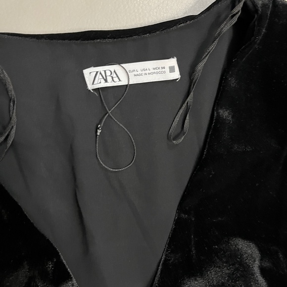 Zara Women's Glitter Chiffon Mini Dress with Vest - Size L - Picture 13 of 15